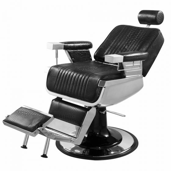 CONSTANTINE Barber Chair Black Crocodile AGS Beauty