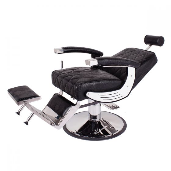 BARON Barber Chair Black Crocodile AGS Beauty