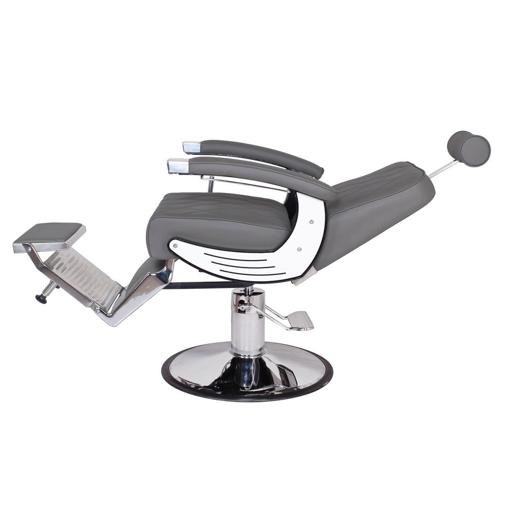 BARON Barber Chair Grey AGS Beauty