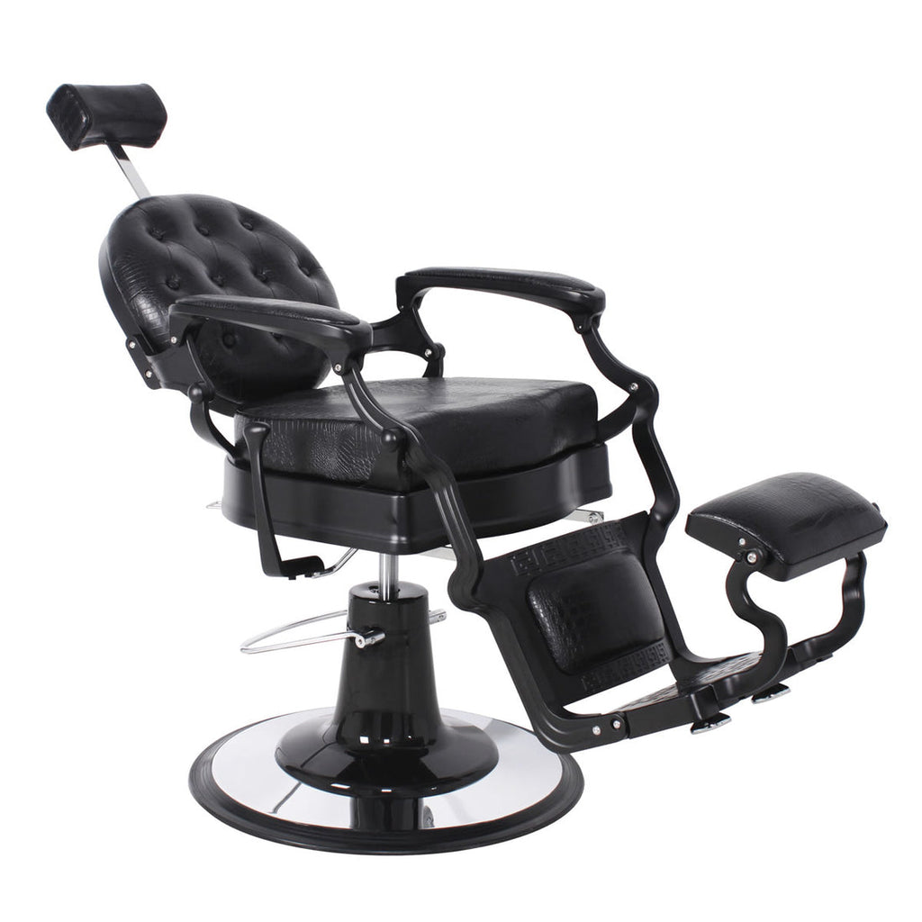FARNESE Barber Chair Black AGS Beauty