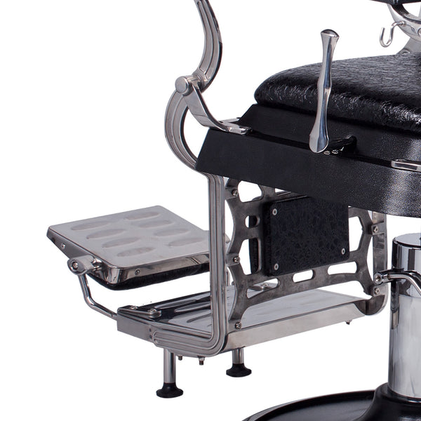 EMPEROR Barber Chair Patent Black Crocodile AGS Beauty