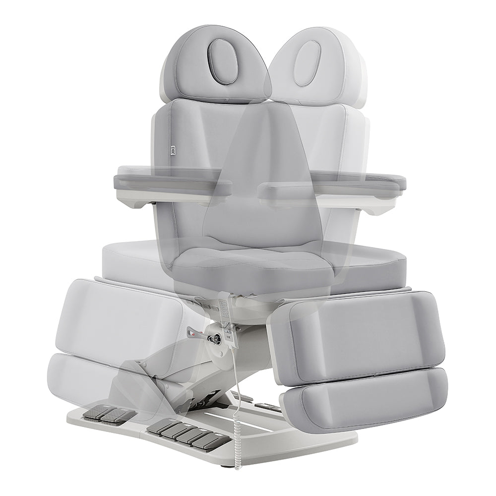 Aurora Medical Spa Table with 4 Motors, Plus Hand & Foot Remote Gray DIR