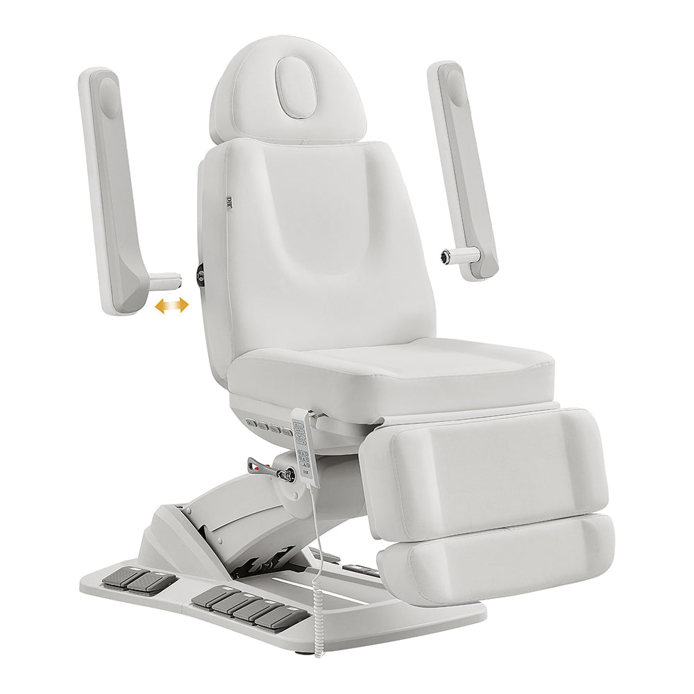 Aurora Medical Spa Table with 4 Motors, Plus Hand & Foot Remote White DIR