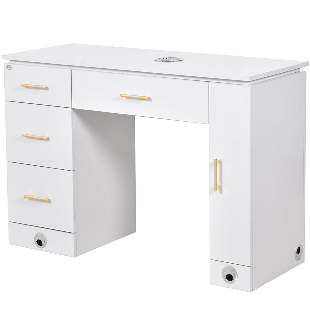 Avalon Manicure Table Ventilation White DIR