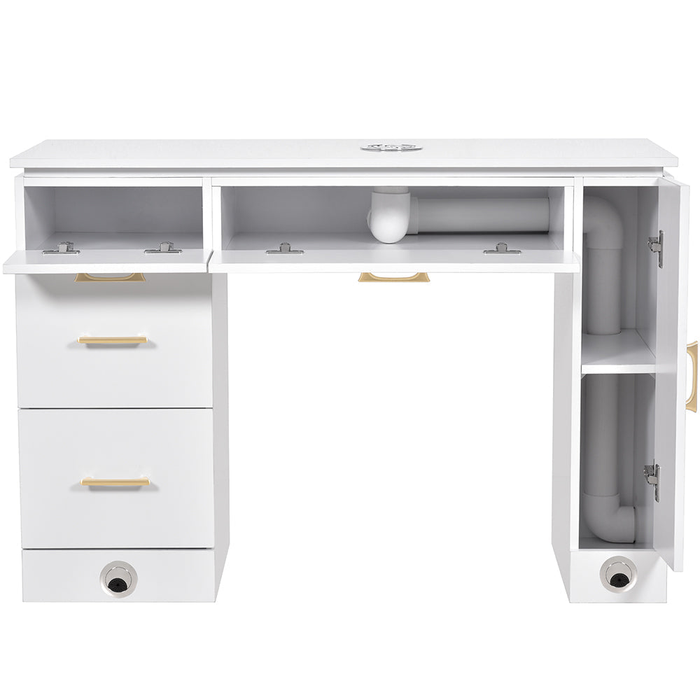 Avalon Manicure Table Ventilation White DIR