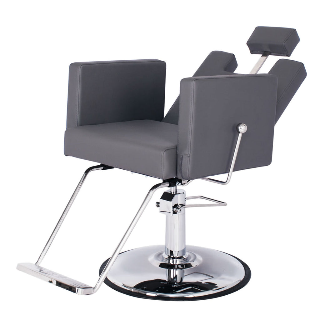 CANON Reclining Salon Styling Chair Grey AGS Beauty