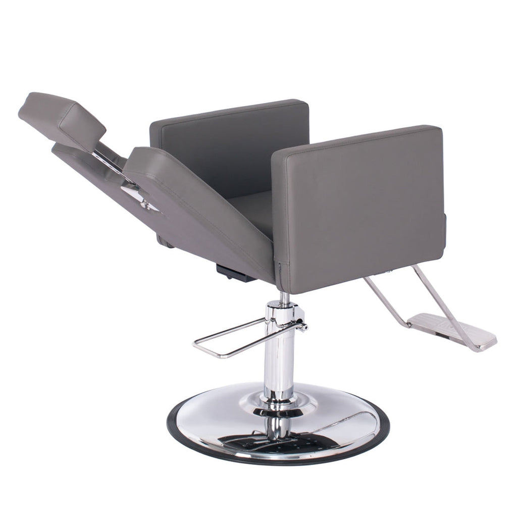 CANON Reclining Salon Styling Chair Grey AGS Beauty