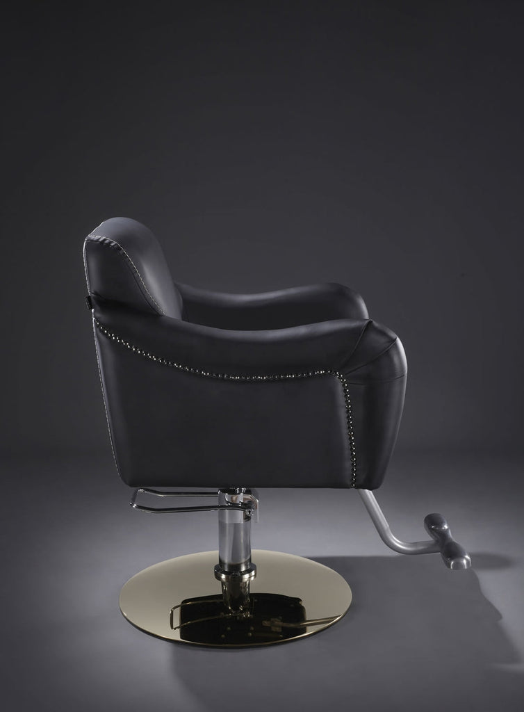 CHARLESTON Salon Styling Chair Matte Black AGS Beauty