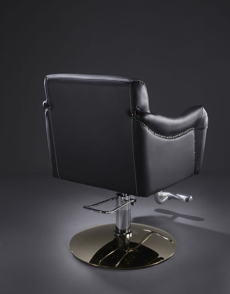 CHARLESTON Salon Styling Chair Matte Black AGS Beauty