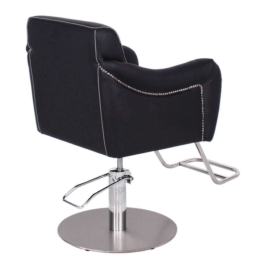 CHARLESTON Salon Styling Chair Matte Black AGS Beauty