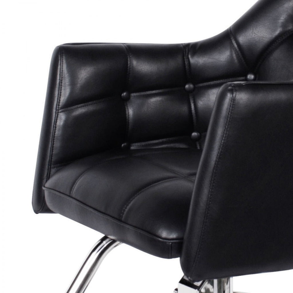 ITALICA Salon Styling Chair Black AGS Beauty