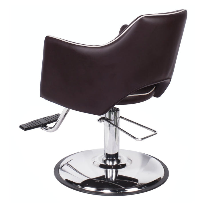 ITALICA Salon Styling Chair Brown + Beige AGS Beauty