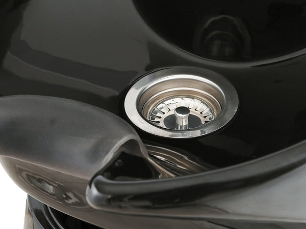 ATLANTIC Salon Shampoo Pedestal with Black Base AGS Beauty