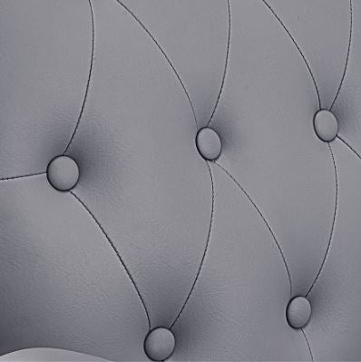 Princeton Gold Barber Chair - Gray DIR