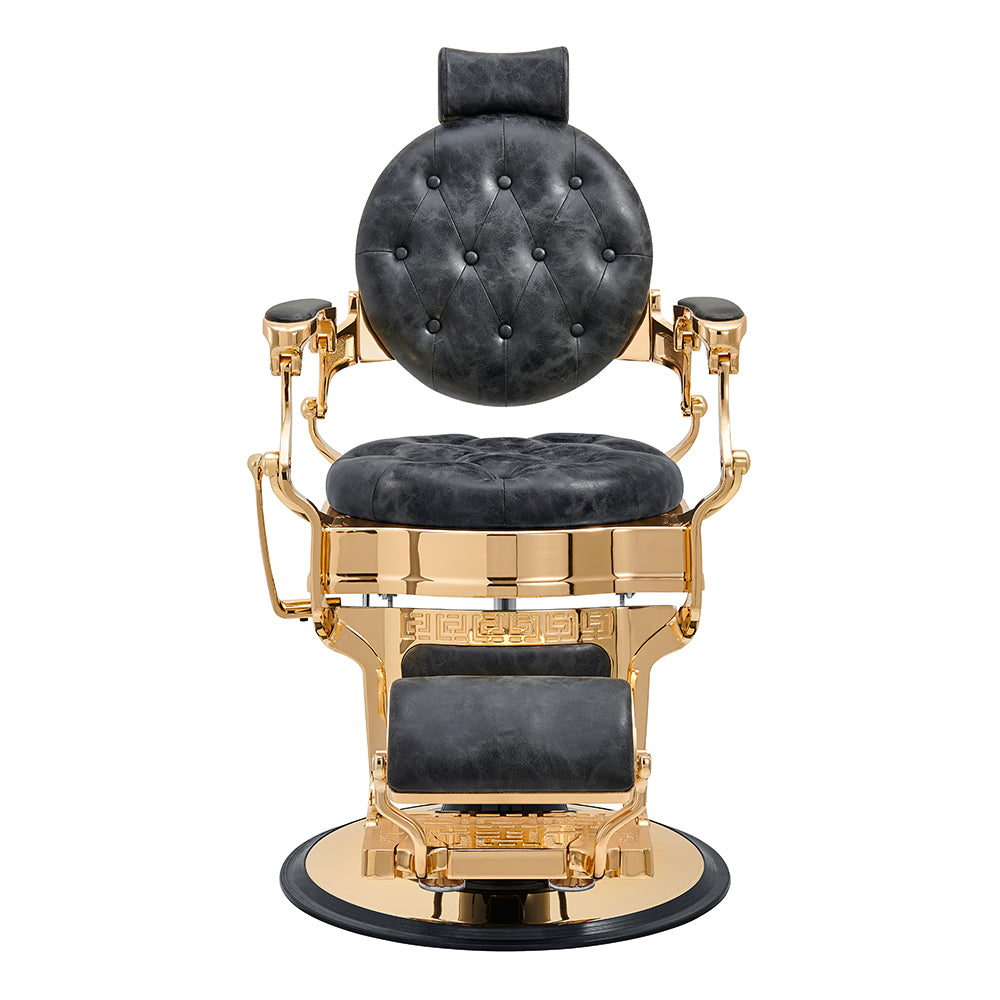 Princeton Gold Barber Chair - Vintage Black DIR
