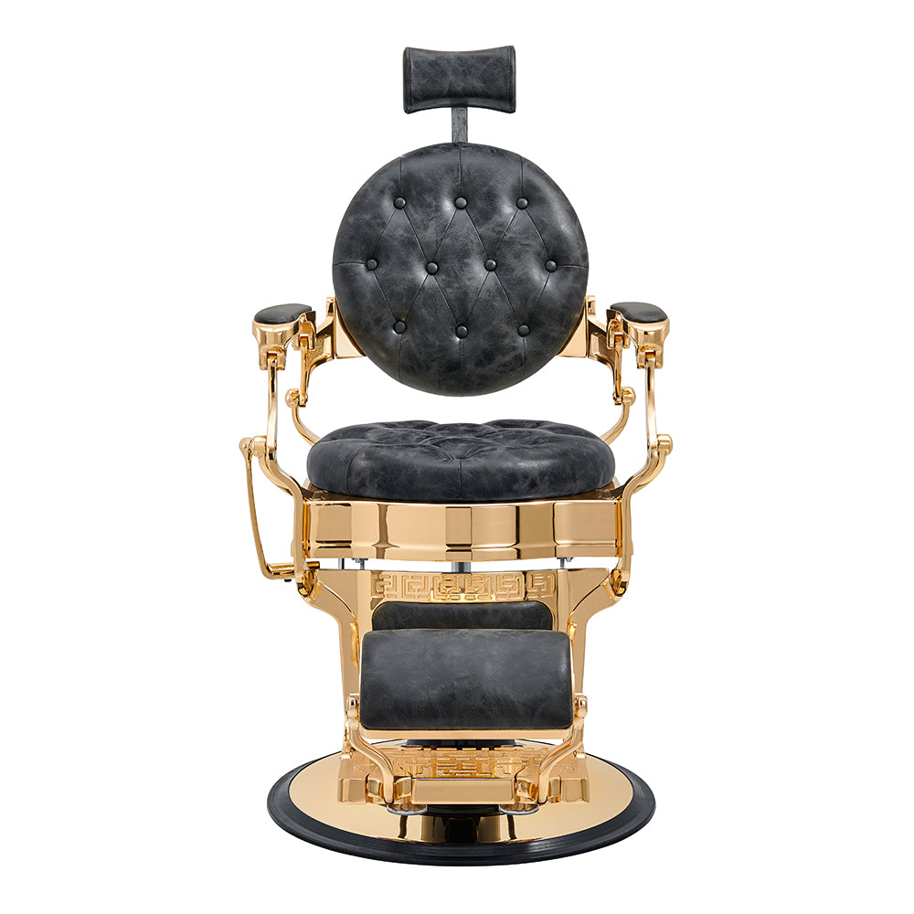 Princeton Gold Barber Chair - Vintage Black DIR