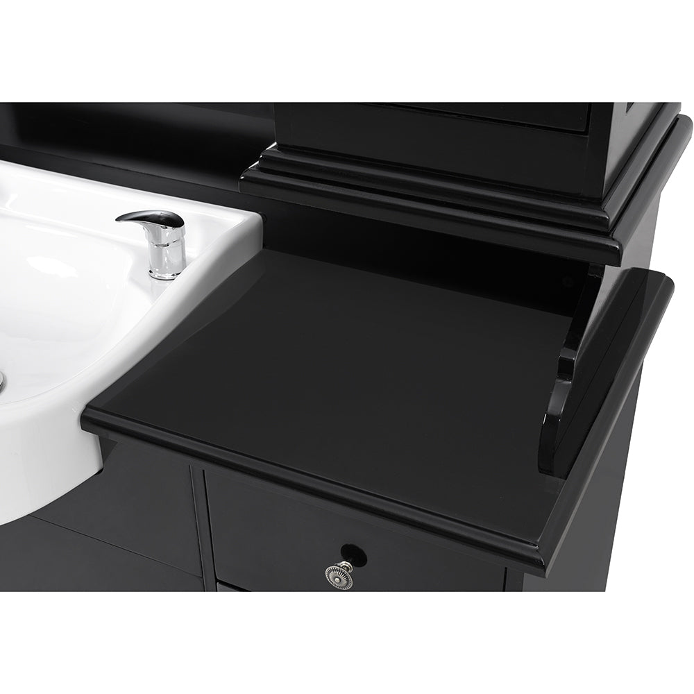 Mohegan LED Lighted Barber Station