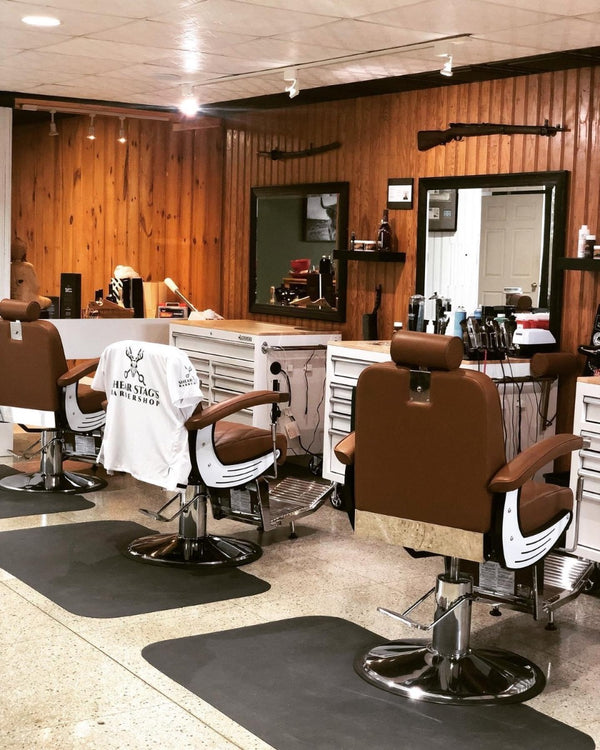 BARON Barber Chair Chestnut AGS Beauty