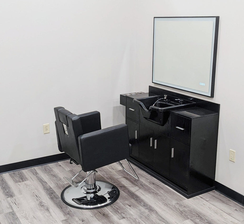 CANON Reclining Salon Styling Chair Grey AGS Beauty