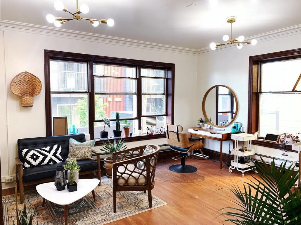 COCOA Salon Styling Chair Brown AGS Beauty