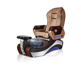 New Beginning 1 DARK-WOOD GRAY Pedicure Chair