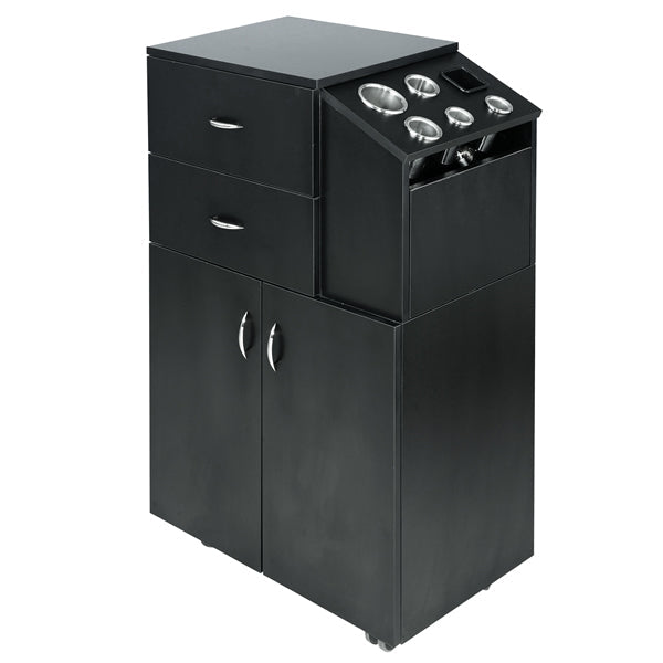 CORIA Salon Trolley Matte Black AGS Beauty
