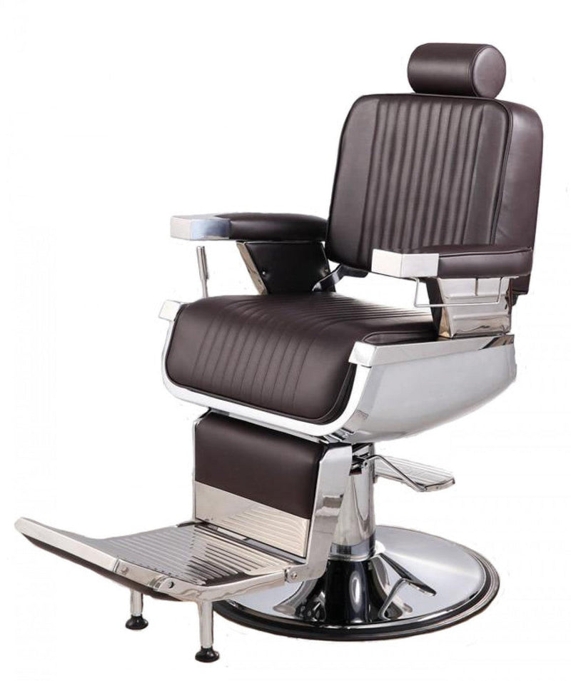 CONSTANTINE Barber Chair Brown AGS Beauty