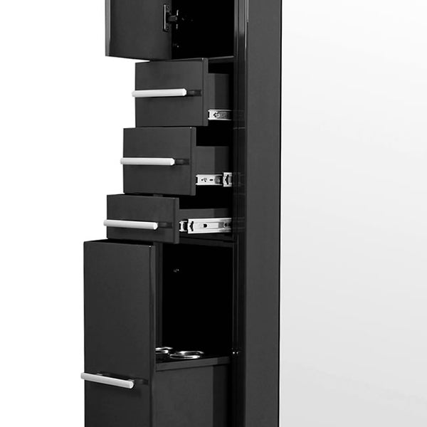 TAHITI Single Sided Styling Station Gloss Black AGS Beauty