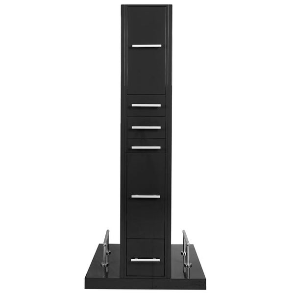 TAHITI Double Sided Styling Station Gloss Black AGS Beauty