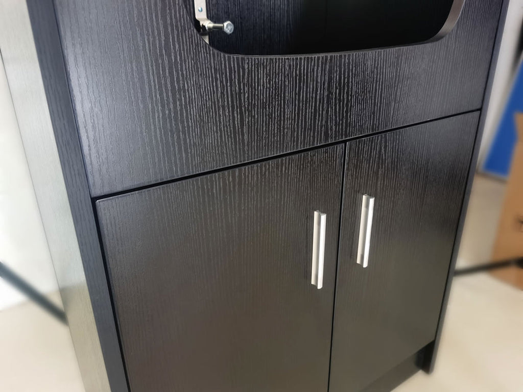 BAHAMAS Shampoo Bowl Cabinet Matte Black AGS Beauty