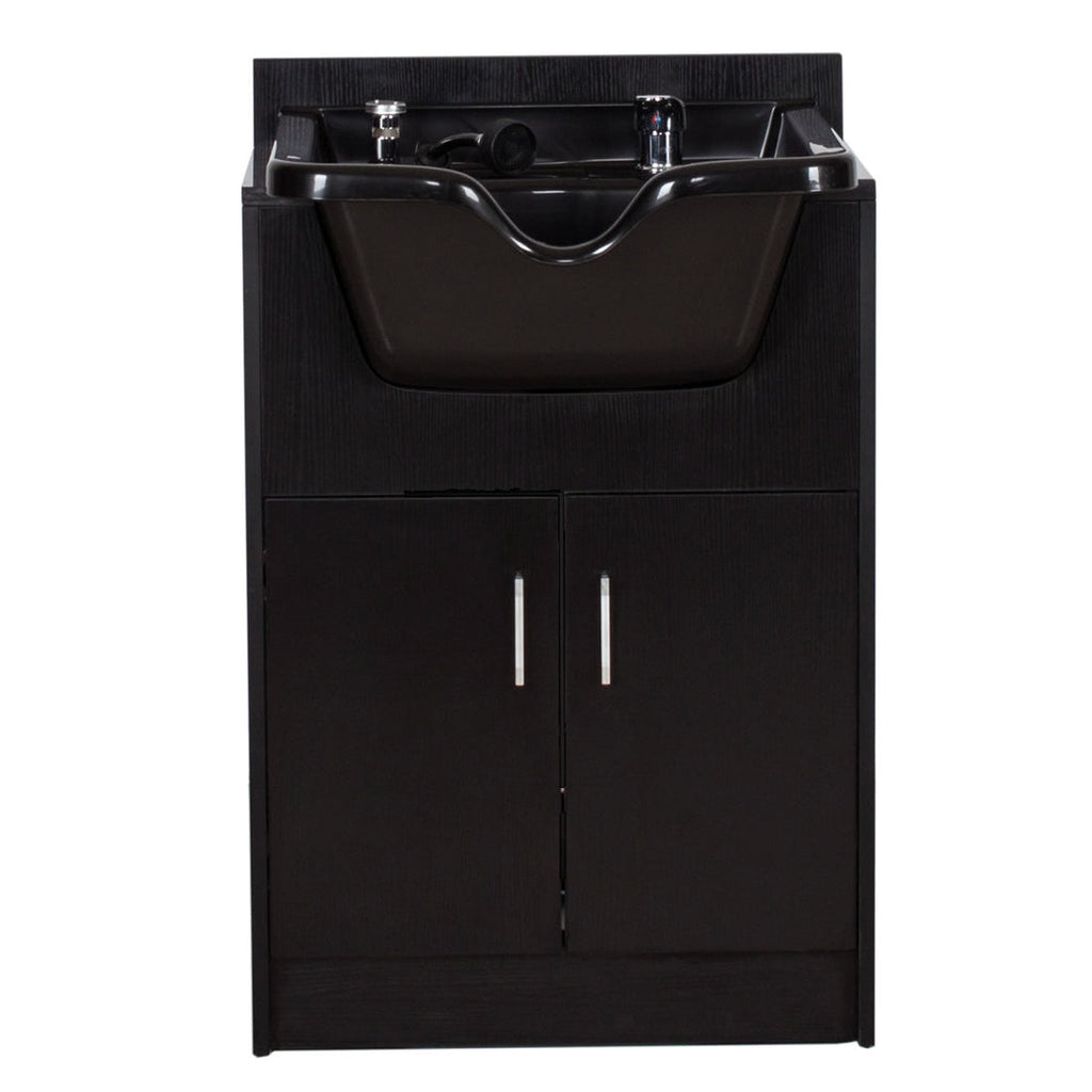 BAHAMAS Shampoo Bowl Cabinet Matte Black AGS Beauty
