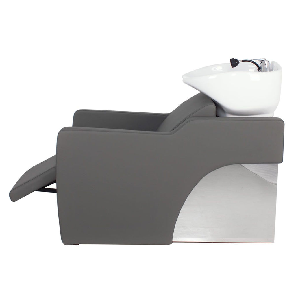 LONG BEACH Salon Shampoo Unit Grey AGS Beauty