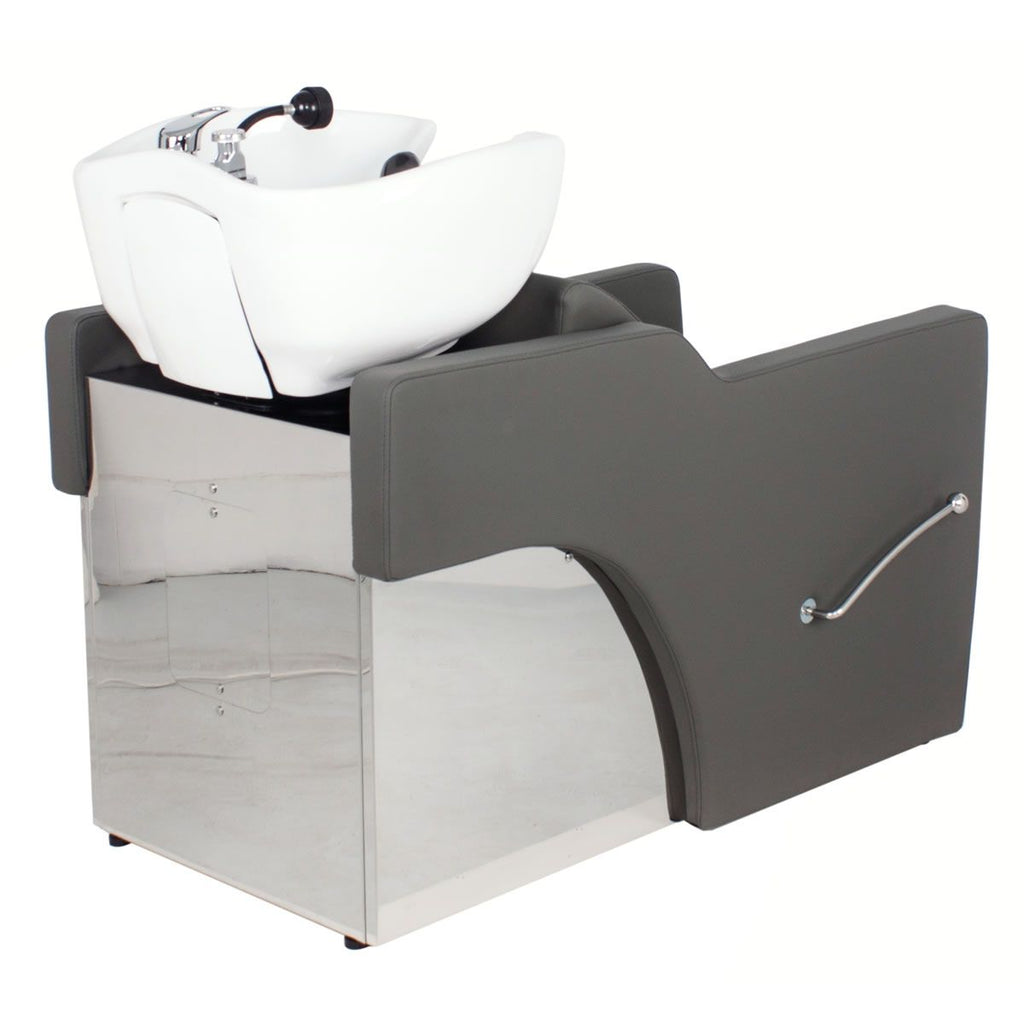 LONG BEACH Salon Shampoo Unit Grey AGS Beauty