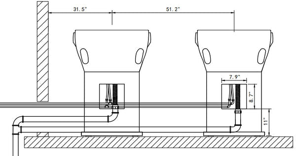 ATHENS Salon Shampoo Unit AGS Beauty