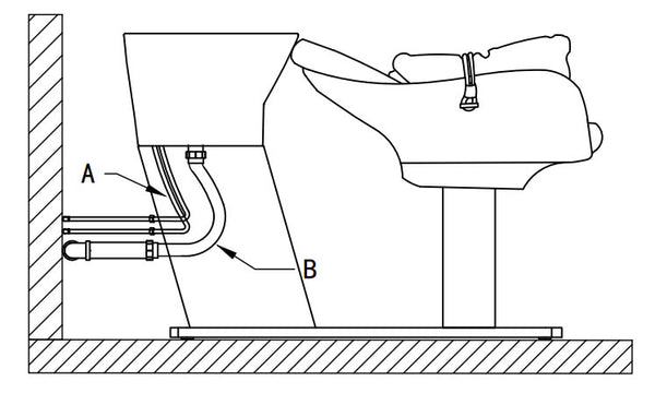 ATHENS Salon Shampoo Unit AGS Beauty