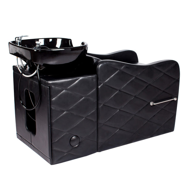 GABRIELLE Salon Shampoo Unit Black AGS Beauty