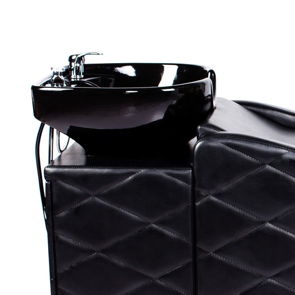 GABRIELLE Salon Shampoo Unit Black AGS Beauty