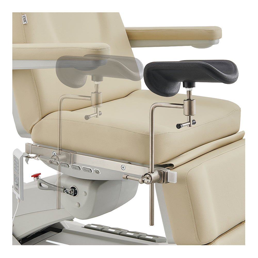 Geneva Exam Table with stirrups-4 Motors with Hand & Foot Remote Beige DIR
