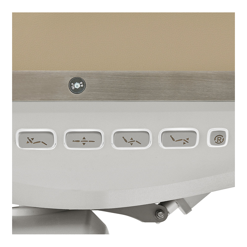 Geneva Exam Table with stirrups-4 Motors with Hand & Foot Remote Beige DIR