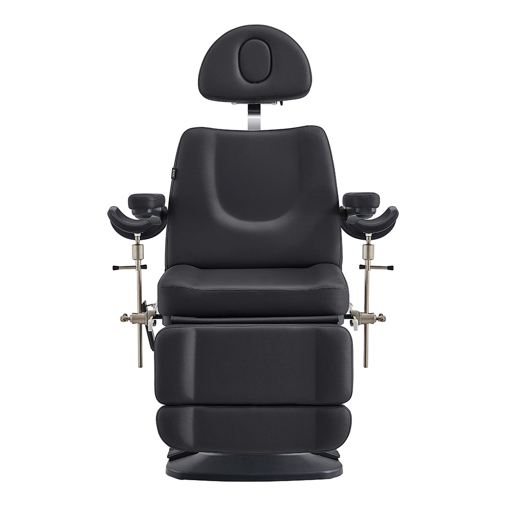 Geneva Exam Table with stirrups-4 Motors with Hand & Foot Remote Black DIR