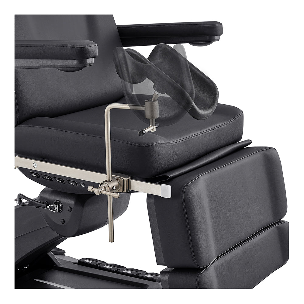 Geneva Exam Table with stirrups-4 Motors with Hand & Foot Remote Black DIR