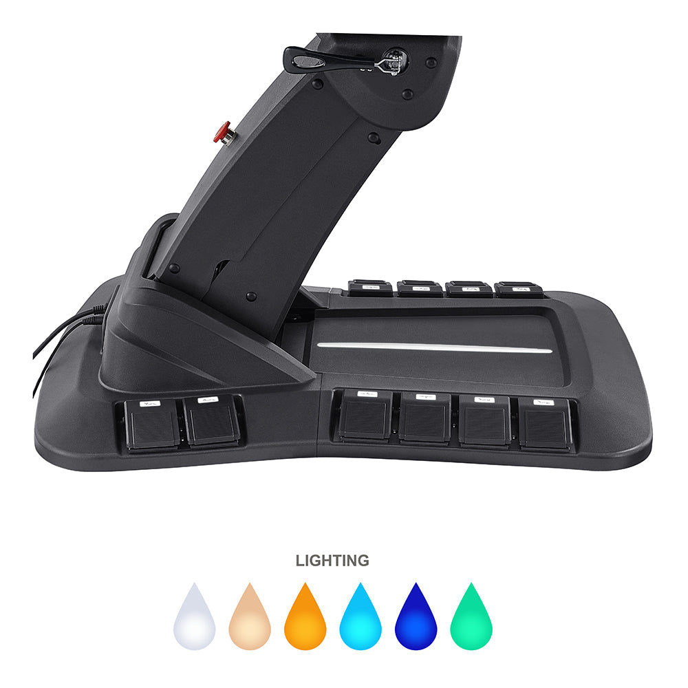 Geneva Exam Table with stirrups-4 Motors with Hand & Foot Remote Black DIR