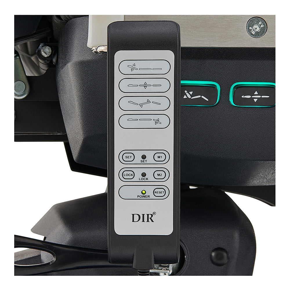 Geneva Exam Table with stirrups-4 Motors with Hand & Foot Remote Black DIR