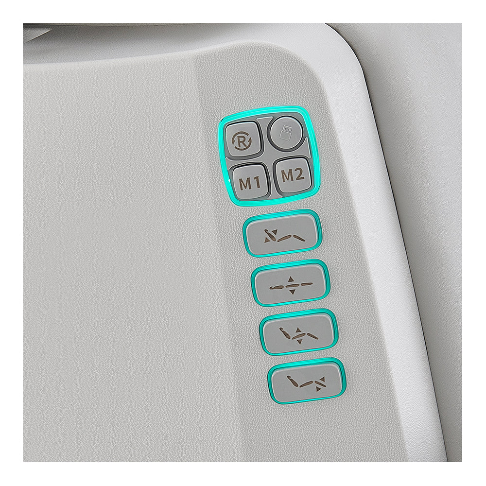 Geneva Exam Table with stirrups-4 Motors with Hand & Foot Remote Gray DIR