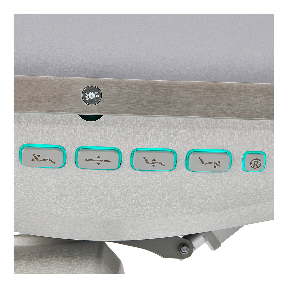 Geneva Exam Table with stirrups-4 Motors with Hand & Foot Remote Gray DIR