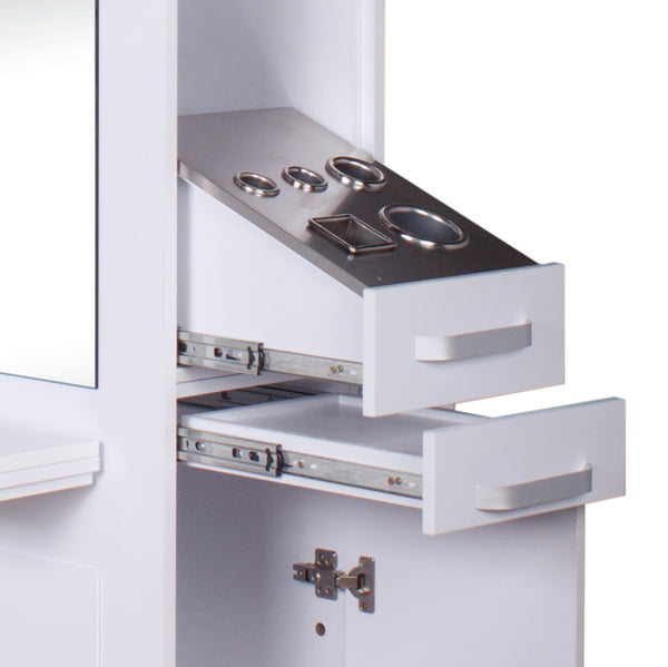 SIENA Double Sided Styling Station Matte White AGS Beauty