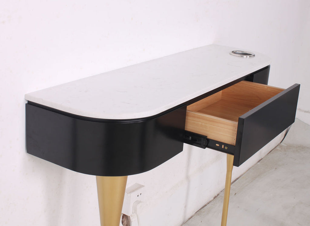 OLYMPIA Styling Station Black + Gold AGS Beauty