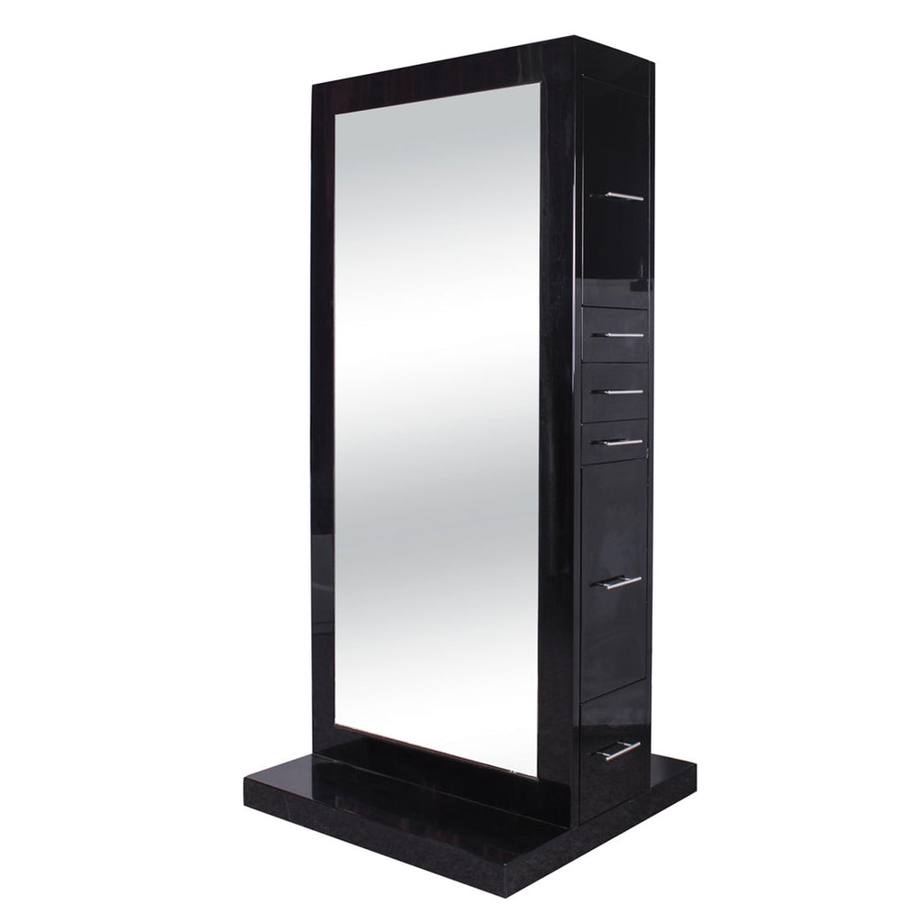 TAHITI Double Sided Styling Station Gloss Black AGS Beauty