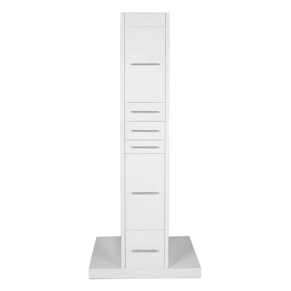 TAHITI Double Sided Styling Station Gloss White AGS Beauty