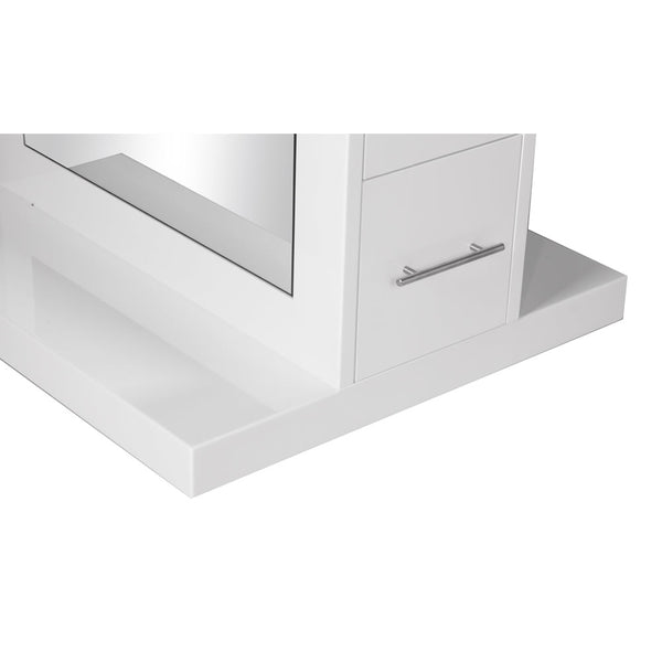 TAHITI Double Sided Styling Station Gloss White AGS Beauty